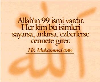 Esmaul Husna ve Açıklaması